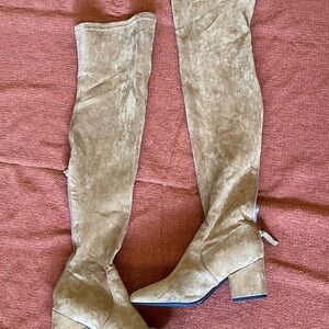 Tan Over-the-Knee Women's Boots